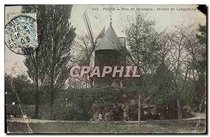 Carte Postale Ancienne Paris Bois de Boulogne Moulin de Longchamp