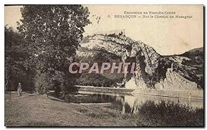 Carte Postale Ancienne Besancon Sur le Chemin de Mazagran
