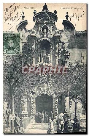 Carte Postale Ancienne Madrid Hospicio Provincial