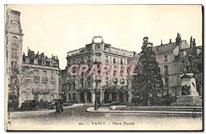 Carte Postale Ancienne Nancy Place Thiers Grand Hôtel