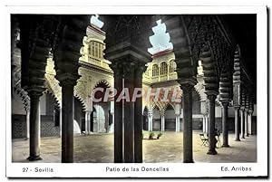 Carte Postale Ancienne Sevilla Patio de las Doncellas