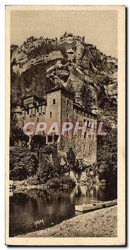 Carte Postale Ancienne Gorges du Tarn Château de La Gaze