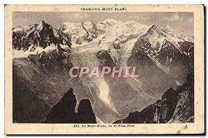 Carte Postale Ancienne Le Mont Blanc Le Mont Blanc vu de Plau Praz