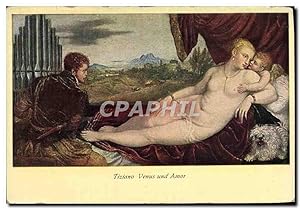 Carte Postale Ancienne Tiziano Vensua dn amor