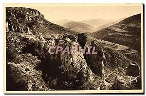 Carte Postale Ancienne Gorges du Tarn Le Canon de la Jonte et le Massif de l'Aigoual