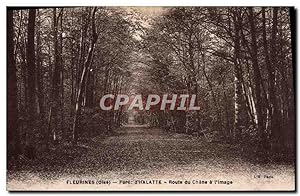 Carte Postale Ancienne Fleurines d'Halatte Route du Chene a l'Image