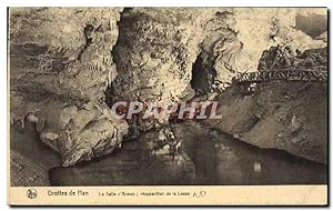 Carte Postale Ancienne Grottes de Han La Salle d'Armes Reapparition de la Lesse