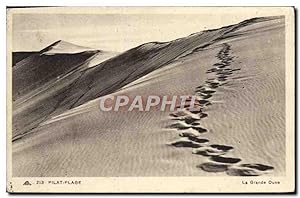 Carte Postale Ancienne Pilat Plage La Grande Dune
