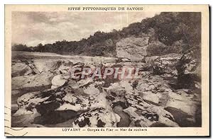 Carte Postale Ancienne Sites Pittoresques de Savoie Lovagny Gorges du Fier