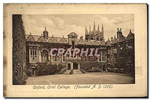 Carte Postale Ancienne Oxford Oriel College