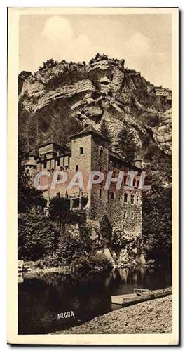 Carte Postale Ancienne Gorges Du Tarn Château De La Caze