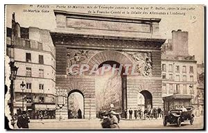 Carte Postale Ancienne Paris Porte St Martin Arc de Triomphe