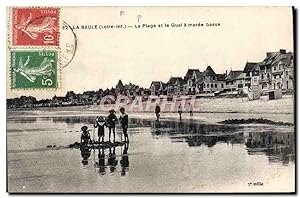 Carte Postale Ancienne La Baule Boulevard De I'Ocean vue Vers Le Casino Enfants