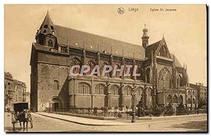Carte Postale Ancienne Liege Eglise St Jacques