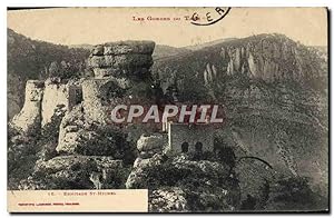 Carte Postale Ancienne Ernitage St Michel Gorges du TArn