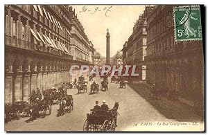Carte Postale Ancienne Paris La Rue Castiglione