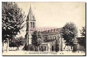 Carte Postale Ancienne Bourbonne les Bains L'Eglise