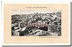 Carte Postale Ancienne vues De Palestine Chocolaterie d'Aiguebelle