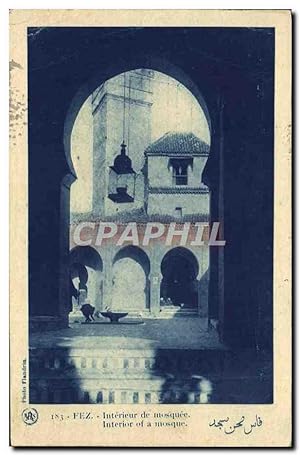 Carte Postale Ancienne Fez Intérieur De Mosquee