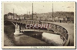 Carte Postale Ancienne Liege Le Pont des Arches