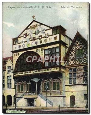 Carte Postale Ancienne Exposition Universelle de Liege 1905 Palais de l'art ancien