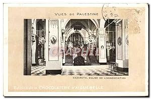 Carte Postale Ancienne Nazareth Eglise De L'Annonciation vues de Palestine
