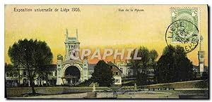 Carte Postale Ancienne Exposition Universelle de Liege 1905 vue de la Meuse