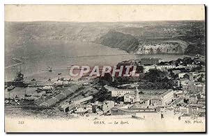 Carte Postale Ancienne Oran Le Port