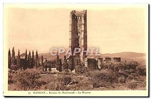 Carte Postale Ancienne Tlemcen Ruines De Mansourah Le Minaret