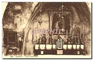 Carte Postale Ancienne Damas Eglise Souterraine