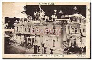 Carte Postale Ancienne Monte Carlo Le Casino