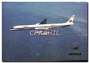 Carte Postale Ancienne Avion Aviation Jet Douglas DC8 63
