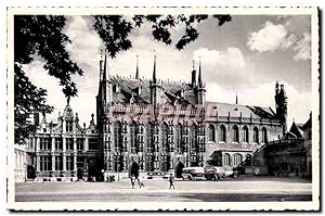Carte Postale Moderne Bruges La justice de Paix L'hôtel de ville et basilique du St Sang