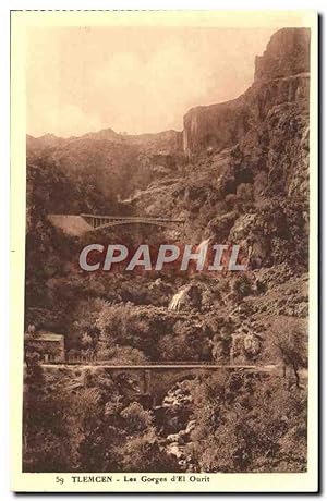 Carte Postale Ancienne Tlemcen Les Gorges D'El Ourit