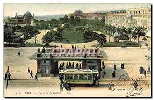 Carte Postale Ancienne Tramway Nice vue prise du casino