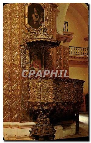 Carte Postale Moderne Pulpito Barroco del Templo de Sto Domingo Mexico