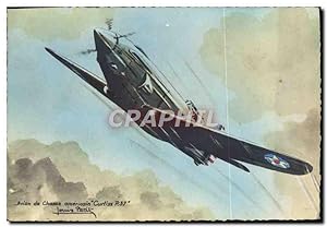 Carte Postale Moderne Avion Aviation Avion de chasse americain Curtiss P37