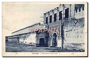Carte Postale Ancienne Meknes Palais Du Sultan