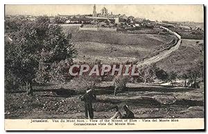 Carte Postale Ancienne Jerusalem vue Du Mont Sion