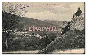 Carte Postale Ancienne Bagneres De Bigorre vue Sur La Vallée a Pouzac