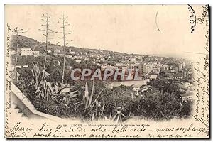 Carte Postale Ancienne Alger Mustapha Superieur a Travers les Aloes