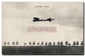 Carte Postale Ancienne Avion Aviation Latham volant