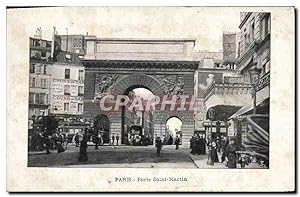 Carte Postale Ancienne Paris Porte Saint Martin