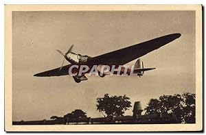 Carte Postale Ancienne Avion Aviation Appareil monomoteur Bernard de grands raids