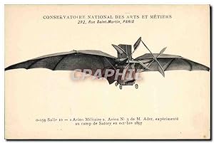 Carte Postale Ancienne Avion Aviation Conservatoire National des Arts et Metiers Rue Saint Martin...