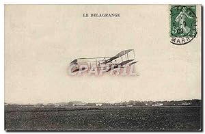 Carte Postale Ancienne Avion Aviation Delagrange