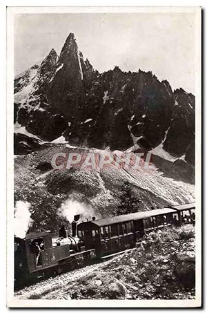 Carte Postale Ancienne Chamonix Chemin de fer du Montenvers Mer de glace Train