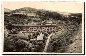 Carte Postale Ancienne Falen Vallée de la melignee la truite d'or Hôtel