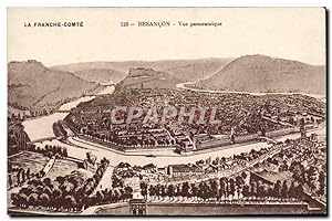 Carte Postale Ancienne La Franche Comte Besancon vue Panoramique