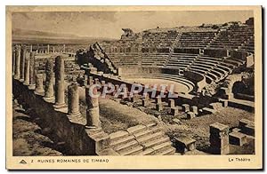 Carte Postale Ancienne Ruines Romaines De Timgad Le théâtre